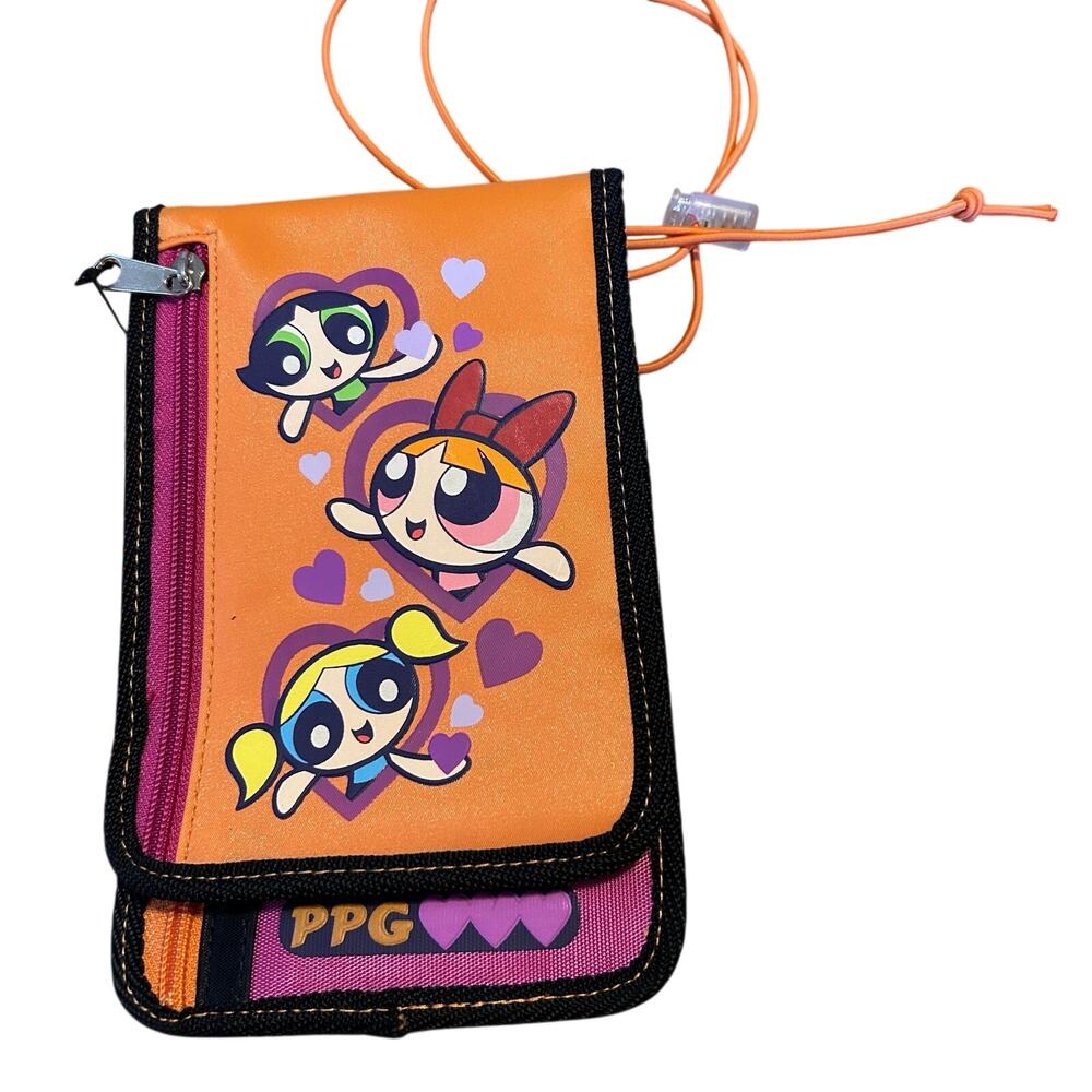 Y2K 2001 The Powerpuff Girls Wallet Shoulder Bag Orange